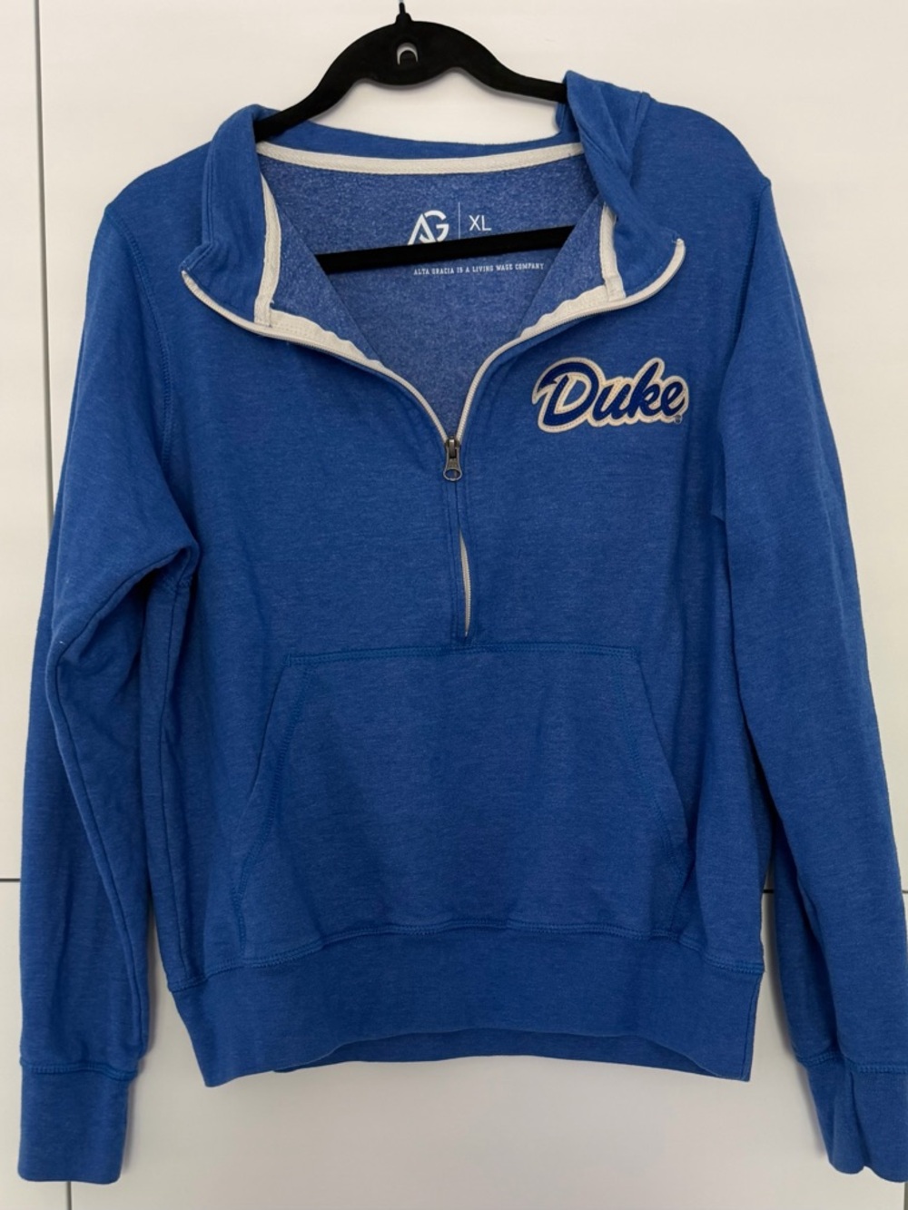 Duke Half-Zip Hooded Sweatshirt - Blue